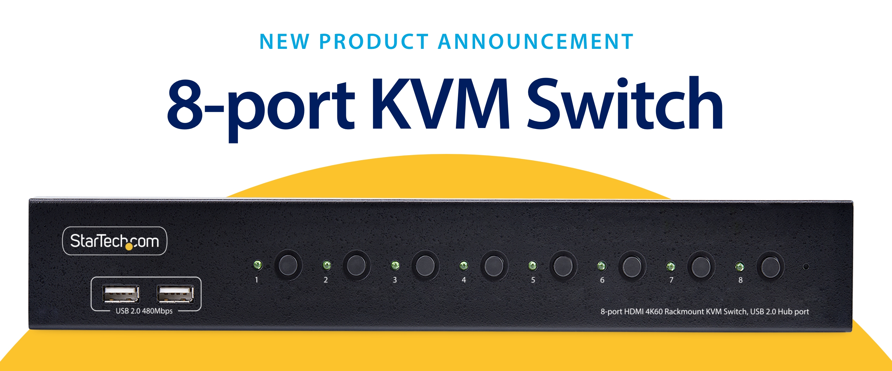 StarTech.com KVMスイッチ Product Announcement - 8-port KVM